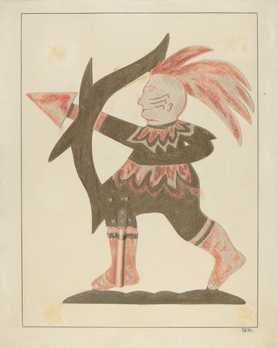 Indian Weather Vane, ca. 1936. av Carol Larson