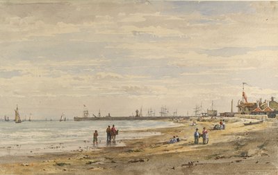 Ramsgate Pier, august 1838 av Caroline Davidson