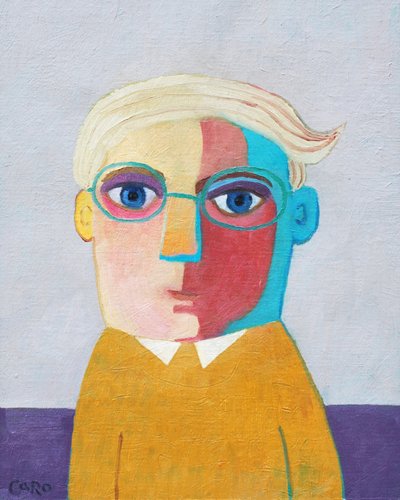 Portrett av en fargerik mann av Caroline Roberts