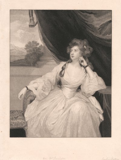 Hon. Mrs. Stanhope som "Kontemplasjon" av Caroline Watson