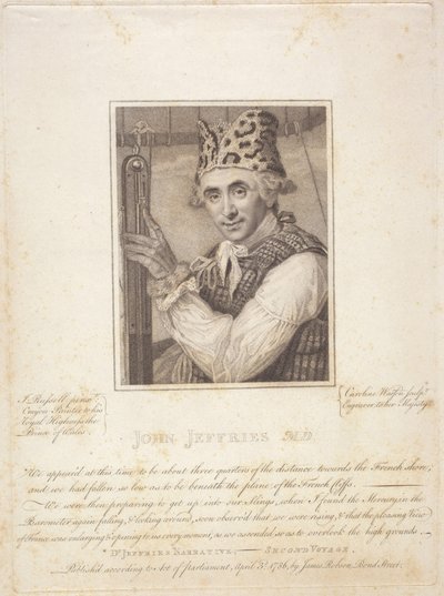 John Jeffries M.D., 3. april av Caroline and Russell John (1745 1806) Watson