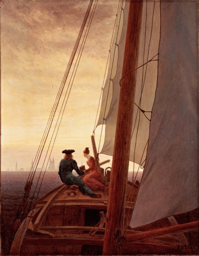 På sjømannen av Caspar David Friedrich