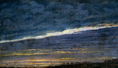 Overskyet kveldshimmel av Caspar David Friedrich