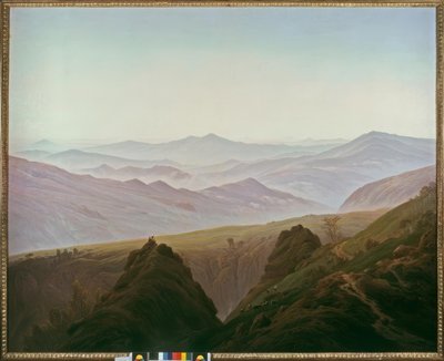 Morgenen i fjellet av Caspar David Friedrich