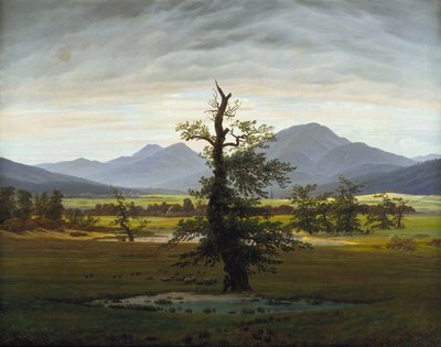 Det ensomme treet av Caspar David Friedrich