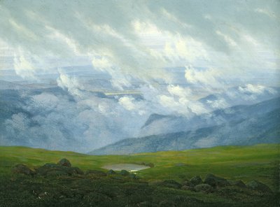 Drivende skyer av Caspar David Friedrich