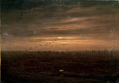Fiskegarn, sent på 1700- eller 1800-tallet av Caspar David Friedrich