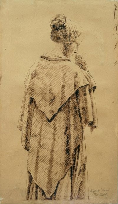 Kvinne i sjal av Caspar David Friedrich