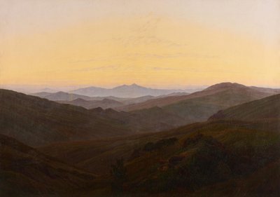 Tysk: De gigantiske fjellene av Caspar David Friedrich