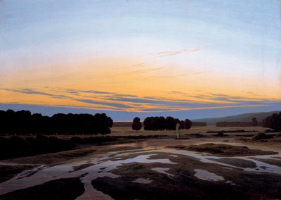 ""The Great Reserve near Dresden, Germany"" (The Grosse Gehege near Dresden) Maleri av Caspar David Friedrich (1774-1840) Dim 73,5x103 cm Olje på lerret 1832 State Art Gallery, Dresden av Caspar David Friedrich