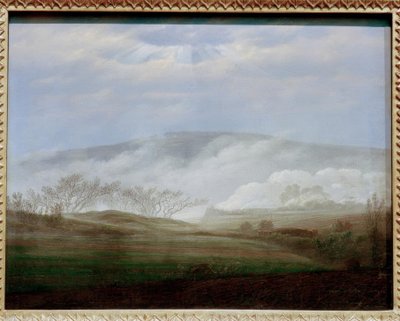 Tåke i Elbe-dalen av Caspar David Friedrich