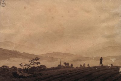 Tåket morgen av Caspar David Friedrich