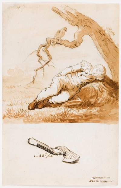 Sovende gutt av Caspar David Friedrich