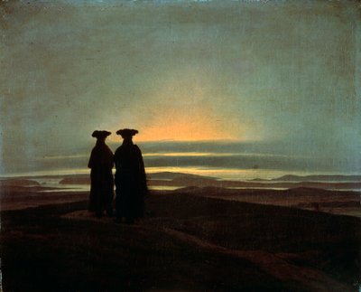 Sunset Brothers, mellom 1830 og 1835. av Caspar David Friedrich