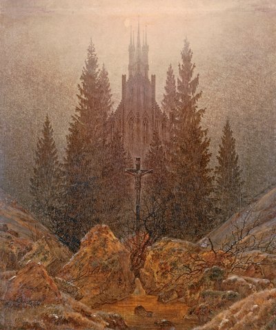 Korset i fjellet av Caspar David Friedrich