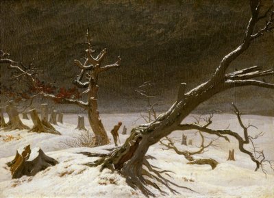 Vinterlandskap av Caspar David Friedrich