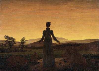 Kvinne før den stigende sol, ca 1818 av Caspar David Friedrich