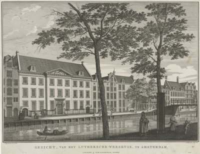 Utsikt over det lutherske barnehjemmet i Amsterdam Utsikt over det lutherske barnehjemmet i Amsterdam (tittel på objekt) av Caspar Jacobsz. Philips