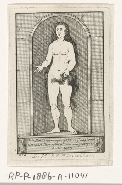 Nisje med statuen av en havfrue av Caspar Jacobsz. Philips