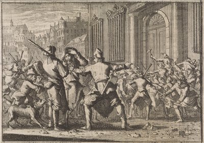 Opprør i Barcelona, ​​1640 av Caspar Luyken (attributed to)