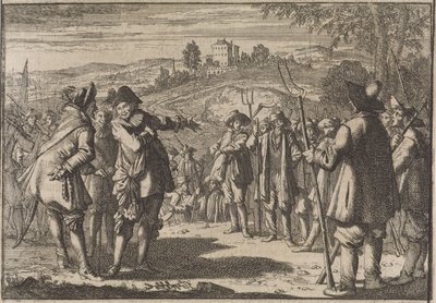 De engelske bøndenes opprør, 1645 av Caspar Luyken (attributed to)