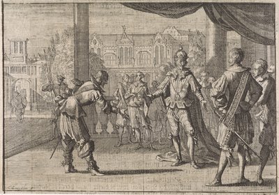 Keiser Ferdinand III gratuleres med fødselen av sønnen Leopold, 1640 av Caspar Luyken