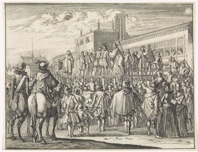 Offentlig tale av mester Godefroy Bousart i Arras av Caspar Luyken