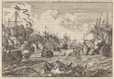 Slaget ved Solebay, 1672 av Caspar Luyken
