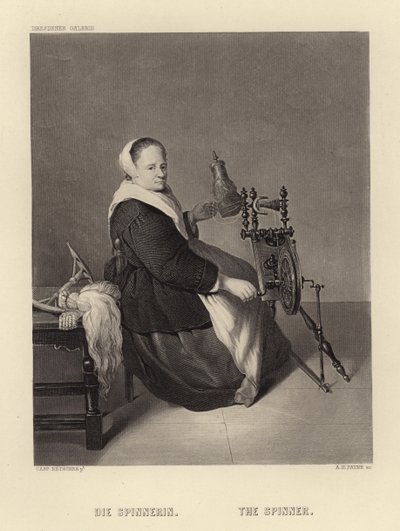 Spinneren av Caspar Netscher