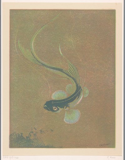 Svømmende fisk Svømmefisk (original tittel) av Casper M.L. Kouw (signed by artist)