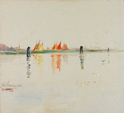 Lagunen, Venezia, 1898. av Cass Gilbert