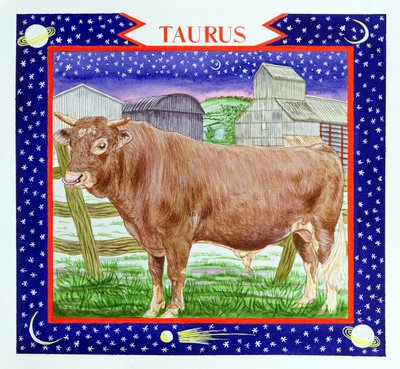 Taurus (wc på papir) av Catherine Bradbury