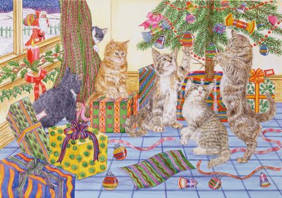 The Cats Christmas (wc på papir) av Catherine Bradbury