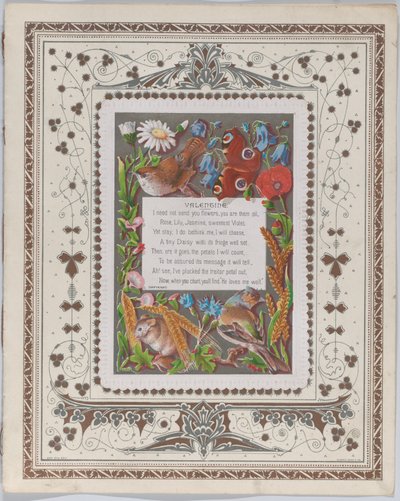Valentine, 1874. av Catherine Greenaway
