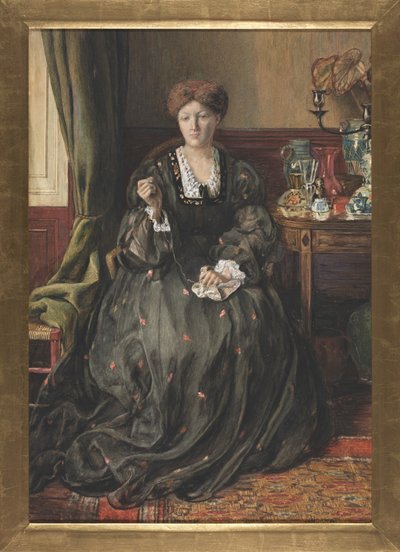 Tenker, Portrett av Emma Madox Brown av Catherine Madox Brown