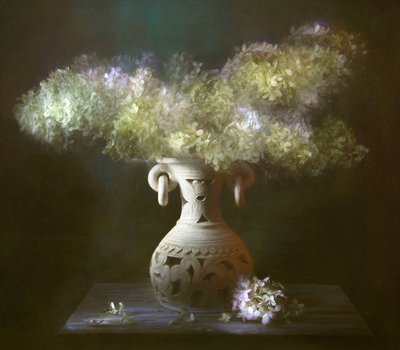 Mykt blomsterstilleben av Catherine Wang