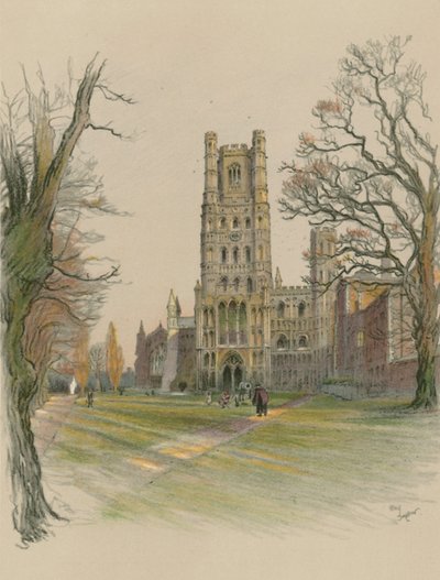 Ely katedral av Cecil Charles Windsor Aldin