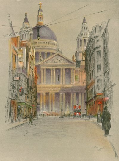 St. Pauls Katedral av Cecil Charles Windsor Aldin
