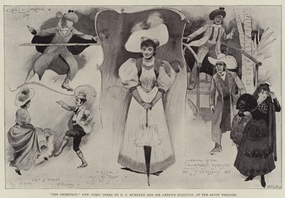 The Chieftain, New Comic Opera av FC Burnard og Sir Arthur Sullivan, på Savoy Theatre av Cecil Charles Windsor Aldin