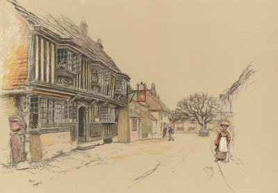The Star Inn, Alfriston av Cecil Charles Windsor Aldin