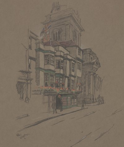 Uten tittel (håndfarget litho) av Cecil Charles Windsor Aldin