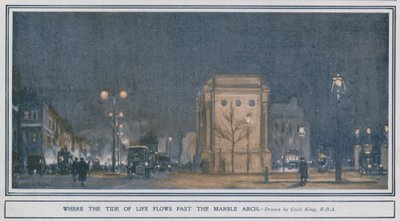Hvor livets tidevann flyter forbi Marble Arch av Cecil King