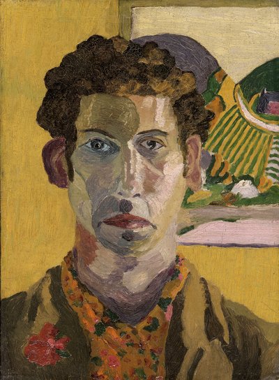 Selvportrett av Cedric Morris