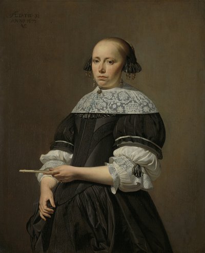 Portrett av Elisabeth van Kessel, 1671 av Cesar Boetius van Everdingen