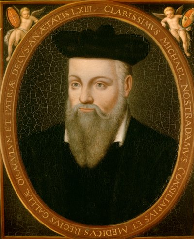 Portrett av Michel de Nostradamus, kjent som Nostradamus, astrolog av Cesar Nostradamus