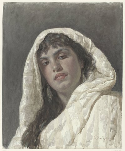 Byste av en orientalsk kvinne av Cesare Biseo