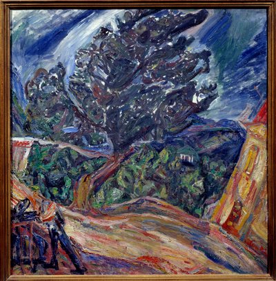 Big Tree Blue Painting av Chaim Soutine av Chaim Soutine