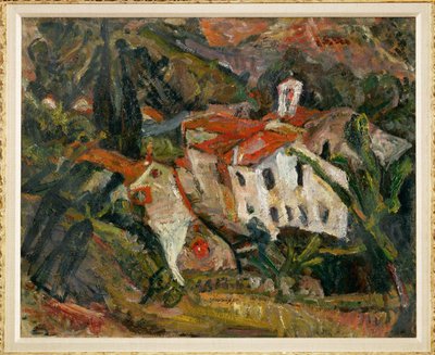 Landskap i Céret, ca. 1920 (maleri på lerret) av Chaim Soutine
