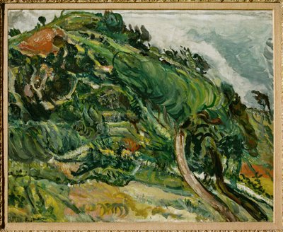 Landskap med trær (maleri på lerret) av Chaim Soutine