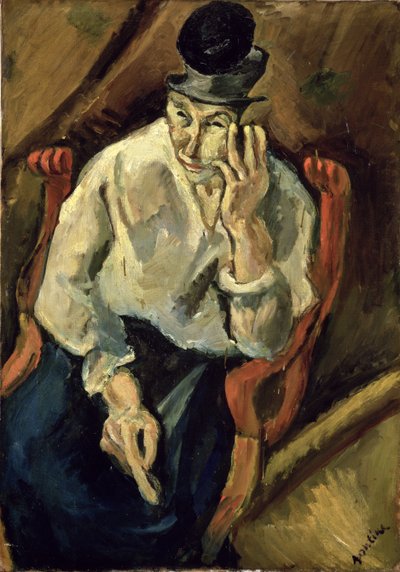 Mann med hatt, ca.1900 av Chaim Soutine